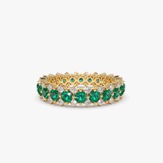 Made to Order
Gold Kt: 14K
Available Gold Color: Rose Gold, Yellow Gold, White Gold
Round Diamond: 44 Pcs 1.3MM
Round Emeralds: 22 pcs 2.7MM
Total Diamond CTW: 0.50ctw
Total Emerald CTW: 2.10ctw
Diamond Color Clarity: G Color SI Clarity Emerald Ring White Gold, Emerald Ring Design, Ruby Ring Designs, Emerald Anniversary, Emerald Eternity Band, Oval Solitaire Engagement Ring, Emerald Ring Vintage, Emerald Ring Gold, Diamond Anniversary Rings