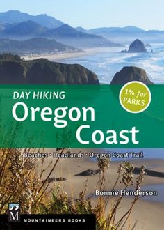 a book cover with the title day hiking oregon coast