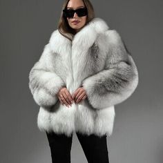 ad eBay - Trendy Women Luxury Real Cross Fox Fur Jackets Natural Fur Lapel Collar Overcoat - Buy Now, click the link (eBay) Classic White Fur Coat For Winter, Classic Long Sleeve Fur Coat For Fall, Classic White Long Sleeve Fur Coat, Vintage White Winter Outerwear, Cross Fox, Raccoon Fur Coat, Rabbit Fur Vest, Fox Fur Vest, Rabbit Fur Coat