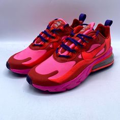 Nike Air Max 270 React Sneaker Mystic Red AT6174-600 Womens Size 6 New AT6174-600 Will ship as soon as possible after payment is received Please make sure size and shipping address is correct before purchasing  All Items are 100% Authentic  All orders are shipped Mon-Fri only so please be patient if your order is placed on Fri-Sun Feel free to message me with any questions. Thank you Red Sneakers With Air Cushioning For Jogging, Pink Nike Air Max For Streetwear, Red Nike Air Max For Running With Boost Midsole, Red Nike Air Max Running Shoes With Boost Midsole, Pink Nike Air Max With Boost Midsole For Streetwear, Red Nike Air Max With Air Cushioning For Running, Red Nike Air Max Running Shoes With Air Cushioning, Nike Air Max Red Running Shoes With Air Cushioning, Nike Air Max Red Round Toe