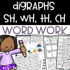 Everything you need to teach the Digraphs SH, WH, TH, and CH! This Digraph Activity Bundle contains 8 different ways to practice digraphs. This reading intervention pack includes sorts, posters, task card games, and MORE! This pack is perfect for whole group, small group, RTI, literacy centers, etc!Check out the PREVIEW for a closer look inside this pack!LOVE THIS PACK?! Save $$ and buy the GIANT BUNDLE here!This Digraphs (sh, ch, th, wh) Suitcase includes the following 8 activities: Phonic Post Ch Activities, Digraph Activity, Amy Mcdonald, Digraph Games, Fall Kindergarten Activities, Ch Words, Digraphs Activities, No Prep Activities, Reading Center