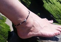 Check out this item in my Etsy shop https://www.etsy.com/listing/608220296/black-anklet-bracelet-for-women-beach Black Anklet, Dainty Anklet, Leather Anklets, Beautiful Anklet, Foot Bracelet, Summer Anklets, Beaded Anklet, Ankle Jewelry, Anklets Boho