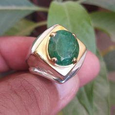 Description: Main Stone: Emerald Color: Green Stone Weight: Around 5 Carats Custom Order: Yes, Customize order also available. Style: Turkish Stone Country Origin: Sawat Pakistan Type: Natural, Unheated Untreated Shipping: Free Shipping Worldwide Shipping Courier: FedEx Will be Shipped Via FedEx Intl Priority Service. No Custom duty will be charged by our customers. Please order now with confidence. Your order will reach you with a gift box. Customer Policy: Your satisfaction is our priority. We Pakistan Art, Emerald Stone Rings, Promise Ring Gift, Emerald Color, Emerald Stone, Natural Emerald, Green Stone, Sterling Ring, Unique Rings