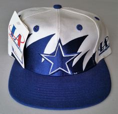 Dallas Cowboys Vintage Snapback Logo Athletic Sharktooth Hat NFL Pro Line Cap OG Nfl Football Players, Vintage Snapback, Athletic Style, Shark Teeth, Athletic Fashion