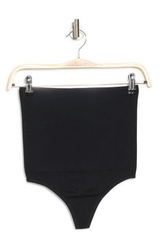 Soft and comfortable for everyday wear, this cotton-blend thong is made with a seamless design that's invisible under clothing. 14" rise (size S/M) Lined gusset Shell: 93% nylon, 7% spandex; Waistband: 83% nylon, 17% spandex; Crotch: 75% nylon, 19% cotton, 6% spandex Hand wash cold, dry flat Imported Supportive Seamless Cotton Bottoms, Black Soft Touch Brief Shapewear, Solid Cotton Bottoms With Seamless Construction, Seamless Cotton Bottoms, Solid Seamless Cotton Bottoms, Black Seamless Cotton Bottoms, Under Clothing, Nordstrom Store, Nordstrom Rack