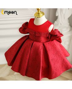 Get 10% off now! Buy burgundy red cold shoulder girls party dress with ruffles at cheap price online. Free stable shipping and pro custom service since 2009. Fitted Solid Princess Dress With Ruffles, Red Princess Dress For Dress-up Party Season, Elegant Winter Holiday Princess Dress, Christmas Party Dress In Solid Color, Red Princess Dress For Party Season, Red Princess Dress For Holiday Party Season, Ruffled Holiday Dress For Winter Party, Winter Holiday Party Dress With Ruffles, Red Fitted Princess Dress For Party Season