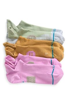 These soft ankle socks are a serious flex with back tabs to prevent rubbing and signature left-right construction. Assorted pack of three pairs 75%Nylon/16%polyester/5%elastane/4%cotton Machine wash, tumble dry Imported Casual Socks With Arch Support, Stretch No-show Socks For Athleisure, Casual No-show Socks With Arch Support, Comfortable Antimicrobial No-show Socks, Fabric Gift Bags, Fabric Gifts, Nordstrom Store, Free Fabric, Anniversary Sale