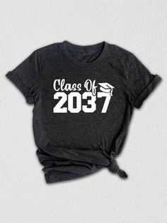 Introducing our vibrant and unique "Growing Up Class of 2037" T-shirt! ✨ Created to commemorate the journey from kindergarten to graduation, this shirt is the perfect way to cherish precious school memories and celebrate the remarkable achievements of your loved one. ✨ Crafted with high-quality materials, this School Memory Shirt is designed to provide exceptional comfort while beautifully showcasing the important milestones in your child's educational journey. It is a versatile piece that can b Memory Shirt, Graduation Shirt, Memory Shirts, School Memories, Graduation Shirts, School Class, Last Day Of School, School Shirts, Playful Design