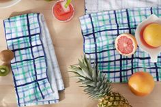 I'm happy to find these affordable and gorgeous Fiesta kitchen towels. Especially since we got in the eco-conscious habit of using them more than paper towels. Watercolor Plaid, Plaid Kitchen, Fiesta Kitchen, Colorful Dishes, Linen Kitchen Towels, Splash Of Color, Kitchen Towel Set, Bleu Turquoise