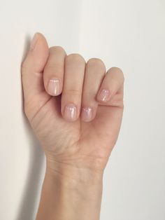 Minimal pearl moon nails Fashion Assistant, Nude Polish, Edge Nails, Nail Looks