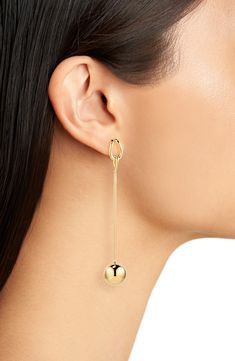 Sleek and dimensional, these mismatched drop earrings feature a modern geometric design that elevates everyday looks. Post back Goldtone plate Made in Italy Modern Drop Matching Earrings Jewelry, Modern Linear Round Earrings For Formal Occasions, Modern Round Linear Earrings For Formal Occasions, Modern Everyday Elegance Earrings, Modern Drop Earrings With Plating, Modern Plated Drop Earrings, Chic Linear Earrings For Formal Occasions, Modern Drop Earrings For Evening, Modern Polished Finish Linear Earrings For Gift