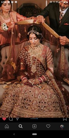 the bride and groom are getting ready to go into their wedding ceremony in this photo