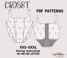 Explore our sewing patterns, including the elegant corset pattern top, versatile bustier pattern, and charming milkmaid pattern. We offer inclusive options like the plus size corset and styles such as the Renaissance corset and overbust corset for a touch of historical flair. ✅  Seam Allowance: The patterns already have a 1 cm seam allowance included. ✅  Sizes: XXS-XXL available to ensure a comfortable fit for everyone. ✅  Recommended Fabrics: Choose medium-weight fabrics like cotton, linen, or Corsette Patterns, Easy Corset Pattern Free, Sewing Pattern Plus Size, Milkmaid Pattern, Corset Top Pattern Free, Patron Corset, Bustier Sewing Pattern, Plus Size Top Pattern, Linen Sewing Patterns