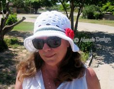 Ellen Sun Hat Crochet Pattern 169 Summer Brimmed Hat Crochet Patterns Beach Hat Women Toddler Child Teen Adult Girls Ladies Lace Floppy Hat This Sun Hat with Rose is a perfect accessory to your wardrobe. Lace pattern and crocheted rose makes this hat look attractive, stylish, and extremely charming. It protects top of head from sun, and also provides head warmth in windy weather conditions. This hat also has many openings, so it is also good in warm weather. * Includes PATTERN for the Ellen Sun Crochet A Bandana, Sun Hat Crochet Pattern, Hat Crochet Patterns, Sun Hat Crochet, Crocheted Rose, Crochet Doily Rug, Womens Beach Hat, Crochet Sun Hat, Hat Crochet Pattern