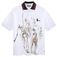 Design by Raf Reyes: skeletons playing polo a centuries-old sport that has captivated audiences for generations 🐴~ a fast-paced & exciting game, with many ᵥrisks — even the most experienced players can suffer from a misstep or a bad judgment (ᵥresulting in a fatal injury)...   Materials: 310gsm cotton (100%) piqué jersey polo, relaxed/boxy fit (for comfort) and bio-washed for softness & durability | | | 15+ digital to analog visuals (prints, embroideries, woven tags...) | | | enamel buttons +++ "Caveman Polo/skeletons" prints @ front and back 🃏 Materials: 310gsm cotton (100%) piqué jersey polo, relaxed/boxy fit (for comfort) and bio-washed for softness & durability | | | 15+ digital to analog visuals (prints, embroideries, woven tags...) | | | enamel buttons +++ "Caveman Polo/skeletons" Hoop Necklace, Studio 54, Tshirt Pattern, Fine Linen, Fast Paced, Independent Designers Fashion, Slim Fit Men, Embroidery Logo, A Bad