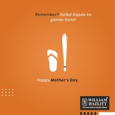 an orange background with the words happy mother's day