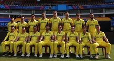 the australian cricket team poses for a group photo