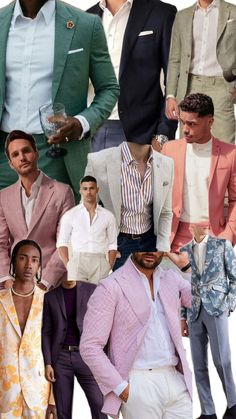 Colorful Cocktail Attire, Men Wedding Attire, Cocktail Attire Men, Blazers For Men Casual, Mens Wedding Attire, Colorful Cocktails, Dress Men