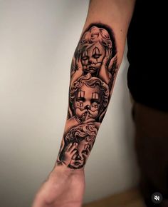 a person with a tattoo on their arm