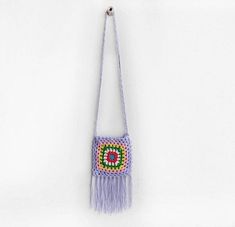 Crochet handbag size:9 inch square cute ladies bag. Bohemian Crochet Mobile Phone Bag For Summer, Purple Square Bag For Summer, Purple Square Bags For Summer, Summer Purple Square Bag, Purple Crochet Tote Bag For Summer, Vintage Rectangular Crochet Bag For Gift, Vintage Rectangular Crochet Bag As Gift, Vintage Rectangular Crochet Bag Gift, Summer Purple Crochet Tote Bag