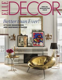 the front cover of decor magazine