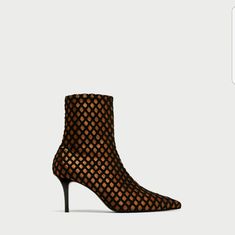 New With Tag Stiletto Boots, Zara Shoes, Buy Shoes, Zara Women, High Heel Boots, Shoe Style, Black Orange, Womens High Heels, Shoes Heels Boots