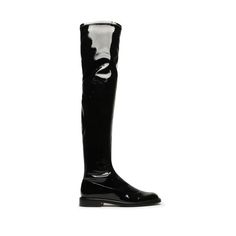 Kaolin Stretch Patent Leather Boot – SCHUTZ Snow Boots Outfit, Boots 2020, Leather Snow Boots, Patent Boots, Patent Leather Boots, Knee Boot, Leather Boot, Flat Boots, Designer Boots