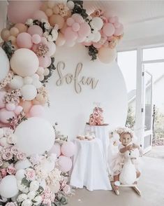 110+ Easy Baby Shower Ideas for Girls - Holidappy Bautizo Ideas Girl, Easy Baby Shower, Christening Decorations, 1st Birthday Girl Decorations, 1st Birthday Party For Girls, Idee Babyshower, Olivia Rose, Girl Birthday Decorations, Birthday Party Theme Decorations