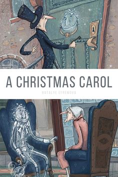 a christmas carol is shown in this cartoon