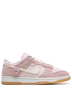 light pink suede signature Swoosh logo detail panelled design logo patch to the side round toe front lace-up fastening rubber sole These styles are supplied by a premium sneaker marketplace. Stocking only the most sought-after footwear, they source and curate some of the most hard to find sneakers from around the world. Wmns Dunk Low, Wishlist 2024, Pink Teddy Bear, Shoe Wishlist, Pink Teddy, Cute Nike Shoes, Cute Nike, Nike Brand, Cute Nikes