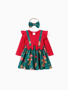 Lovely and sweet, this baby dress comes with a matching hairband. Perfect for Christmas season, it features a playful and colorful design that is sure to catch attention.
* Playful and colorful design
* Soft and comfortable fabric
* Two-piece-look with mock-layered top
* Round neckline
* Long sleeves
* Bow at the waist
* Casual style
* True-to-size fit
* Knee-length
* Sourced from quality suppliers Baby Christmas Dresses, Christmas Toddler Dress, Clothes Matching, Fabric Stitching, Toddler Christmas Dress, Christmas Toddler, Christmas Dress Baby, Christmas Dresses, Stitching Dresses