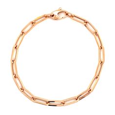 Our lightweight Italian made paper clip link chain bracelets comes in various link sizes and lengths. A must have item! Available in 14k yellow gold, rose gold, and white gold. We also sell this item in solid version: 14K Gold Solid Paper Clip Chain Bracelet Item Information: Metal: 14k Gold Link Size: S - 9x3mm M - 12x4mm L - 16x5.25mm Weight (7"): S - 2.10g M - 2.95g L - 4.95g Double Earrings, Fine Diamond Jewelry, Link Chain Bracelet, Diamond Jewelry Designs, Chain Bracelets, Gold Link, Gold Paper, Diamond Star, Pretty Bracelets