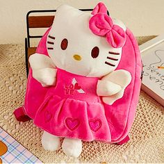 Hello Kitty Cotton Plush Backpack This Listing Pink Hello Kitty Backpack White Cartoon Backpack For Back To School, Hello Kitty Kawaii Backpack For Back To School, Kawaii Hello Kitty Backpack For Back To School, Kawaii Hello Kitty Print Backpack For Students, Cute Hello Kitty Standard Backpack, White Hello Kitty Backpack In Kawaii Style, White Kawaii Backpack With Hello Kitty Print, White Hello Kitty Kawaii Backpack, White Hello Kitty School Backpack