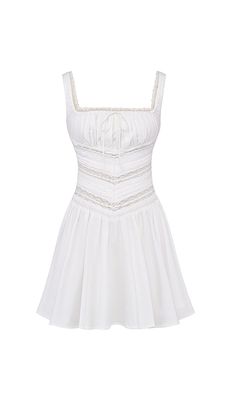 WHITE LACE TRIM MINI DRESSOur WHITE LACE TRIM MINI DRESS is the perfect garment for those carefree days on vacation. Made from stretch white cotton, this dress features beautiful lace panels that add a touch of elegance and reveal just a hint of skin. The close-fitting bodice is enhanced by a drawstring tie threaded through delicate lace trim, creating a feminine and flattering silhouette.The mini dress has a voluminous skirt that showcases the legs and is fully lined for comfort. It zips up the back for easy on and off. Made from stretch cotton, this dress is both stylish and comfortable.Key Features: Stretch white cotton material for comfort Beautiful lace panels add a touch of elegance Gathered bust with drawstring tie to enhance the feminine feel Voluminous skirt showcases the legs Ful Lace Trim Mini Dress, Voluminous Skirt, Plus Size Shopping, Plus Dresses, Lace Panelled, Ruched Dress, Corset Dress, Bandage Dress, White Mini Dress