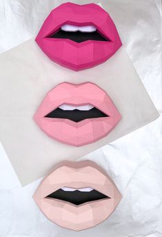 Set of 4 Paper Lips Makeup Wall Art Lips Wall Art Dentist Gift Lip Art Gift for Makeup Artis Paper Lips Salon Decor - Etsy Makeup Wall Decor, Lip Wall Art, Paper Lips, Lips Decor, Trending Wall Art, Blush Lips, Art Studio Decor, Lips Wall Art, Makeup Studio Decor