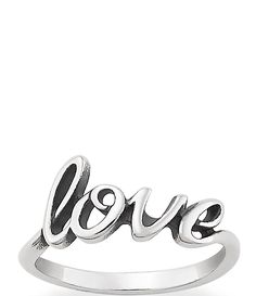 James Avery Jewelry Rings, Silver Rings James Avery, Quince Jewelry, Pandora Bracelet Charms Ideas, James Avery Rings, James Avery Charms, Love Script, Expression Of Love, Outfit Pieces