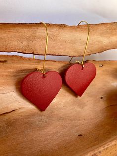 "This beautiful red leather heart earring is a statement of love and style. Each one is meticulously crafted from high-quality leather to give you a unique and sophisticated accessory. 🌟Product Details: Material: High-quality leather Color:  red Total measurement (including closure): 5.5 cm (2,16 in) width: 3cm = 1,18 inch Style: Pendant 🌟Special features: ❤️Heart design that symbolizes love and passion. Handmade with meticulous attention to detail. Lightweight and comfortable to wear all day Leather Heart, Heart Earring, Special Gifts For Her, Earrings Heart, Boho Leather, Heart Beat, Modern Earrings, Diy Earrings, Leather Earrings