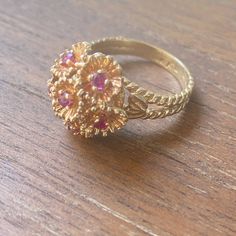 14k Yellow Gold Ruby Gemstone 6.8gm Size 7.5 Resize available under request Thank you for visiting our shop! Follow us on Instagram https://www.instagram.com/dmkjewelry_/ 𝑫𝑴𝑲 𝑱𝒆𝒘𝒆𝒍𝒓𝒚 Gold Cluster Ruby Ring, Hallmarked, Victorian Gold Ruby Ring With Multi-stone, Victorian Multi-stone Ruby Ring In Gold, Vintage 14k Gold Multi-stone Ruby Ring, Antique 14k Gold Ruby Ring With Multi-stone, Ruby Ring Vintage, July Birthstone Ring, July Birthstone, Ruby Gemstone