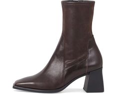 Women's Vagabond Shoemakers Hedda Leather Short Stretch Bootie | Zappos.com Casual Square Toe Heeled Boots For Fall, Chic Brown Mid-calf Boots, Square Toe Boots For Office In Fall, Fall Square Toe Mid-calf Boots For Work, Square Toe Office Boots For Fall, Office Square Toe Fall Boots, Casual Square Toe Boots For Office, Casual Square Toe Office Boots, Trendy Mid-calf Boots For Workwear