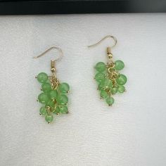 Add A Touch Of Natural Elegance To Any Outfit With Our Beautiful Green Grapes Dangle Drop Earrings For Women. The Delicate Green Grape-Shaped Charms Will Sway With Your Every Movement, Making You Feel Connected To Nature And Enhancing Your Style. A Must-Have For Any Fashion-Forward Woman! Earrings Length 1.9 Inch Width 0.7 Inch. Connected To Nature, Woman Earrings, Green Grape, Green Grapes, Raisin, Earrings For Women, Wedding Shop, Jewelry Earrings Dangle, Women's Earrings