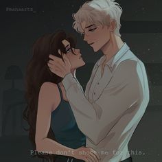 "- art print of aaron warner and juliette ferrars in unravel me (\"please don't shoot me for this\") - 8\" x 8\" print on high quality, durable matte paper. - shipped with protective backing board and in a clear bag." Dramione Fan Art, I Series, Book Posters, Book Fandoms