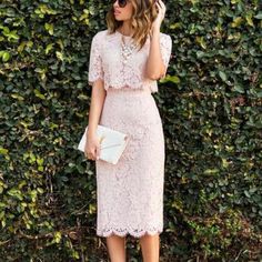 Lace Prom Dress,Two Pieces Prom Dress,Pencil Prom Dress,Fashion Homecoming Dress,Sexy Party Dress, New Style Evening Dress Formal Dresses Under 100, Pink Lace Midi Dress, Sukienki Maksi, Fashion Romantic, Romantic Fashion, Midi Pencil Dress, Two Piece Homecoming Dress, Piece Prom Dress, Lace Midi