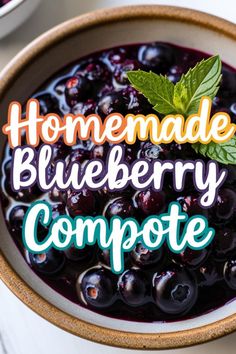 Sweet, tangy, and ready in 10 minutes! This homemade blueberry sauce is a must-try. #BlueberryCompote #QuickAndEasy