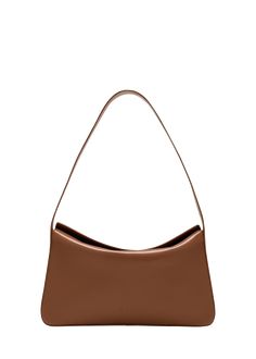 "Find AESTHER EKME Fold-over Flap Leather Shoulder Bag on Editorialist. Aesther Ekme shoulder bag in smooth leather and polyester Shoulder strap Foldover flap top with magnetic closure Interior, one card slot Approx. 6.7\"H x 12.2\"W x 2.4\"D Made in Spain" 7 H, Magnetic Closure, Smooth Leather, Leather Shoulder Bag, Rust, Shoulder Strap, Spain, Shoulder Bag, Leather