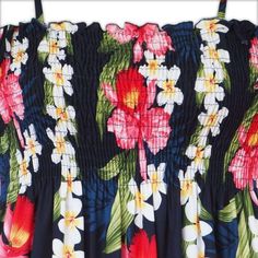 Always designed in Hawaii at Lavahut! Orchid Play Blue Maxi Hawaiian Dress  #madeinhawaii #islandstyle #hawaiian #modernhawaiianshirts #alohashirt #hawaiianvibes #lavahut #hawaiianclothing #hawaiianshirts Sleeveless Hawaiian Maxi Dress With Tropical Print, Fitted Tropical Maxi Sundress, Tropical Fitted Maxi Sundress, Tropical Floral Print Sundress For Vacation, Fitted Hibiscus Print Maxi Dress For Summer, Fitted Maxi Dress With Hibiscus Print For Summer, Hawaiian Floral Print Sundress For Beach, Hawaiian Floral Print Sundress For The Beach, Hawaiian Style Sundress With Tropical Print For Vacation