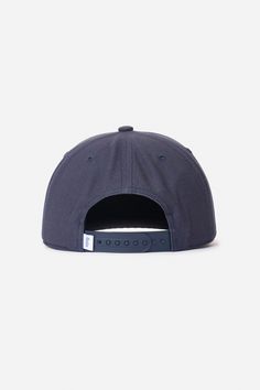 Made with the same high quality and durability as our surf trunks, the Katin headwear collection offers both style and comfort with every wear. The Tempest Hat is made from a cotton twill featuring custom embroidery. 100% Cotton canvas Custom Katin embroidery Snapback closure 5 panel unstructured Sporty Cotton Dad Hat With Flat Bill, Navy Snapback Hat With Curved Brim For Streetwear, Navy Curved Brim Snapback Hat For Streetwear, Navy Sporty Baseball Cap With Flat Brim, Functional Cotton Sports Hat, Sporty Navy Baseball Cap With Flat Brim, Navy Sporty Flat Brim Baseball Cap, Navy Cotton 5-panel Baseball Cap, Sporty Navy Snapback Hat With Flat Brim