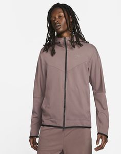 Perfect for warmer weather, this classic full-zip design gives you a dose of signature Tech Fleece DNA in a lightweight, stretchy knit fabric. Premium finishes, like the taped trim and mat Nike Futura logo, give you a polished look you can dress up or down. Pair it with the lightweight Tech Fleece shorts for a comfy, uniform finish.BenefitsThe smooth, lightweight knit fabric stays cool with a bit of stretch for easy movement.Designed to feel relaxed through the shoulders, chest and body for casual, everyday comfort.Full-zip design lets you adjust your style and coverage.Product DetailsRoomy hoodSpacious side pocketsTaped trim and hemBody: 65% rayon/30% nylon/5% elastane. Pocket Bags/Hood Lining: 100% cotton.Machine washImported Nike Tech Fleece Hoodie, Quarter Zip Men, Tech Fleece Hoodie, Vintage Nike Windbreaker, Nike Sportswear Mens, Nike Sportswear Tech Fleece, Running Hoodie, Nike Sweats, Nike Gold