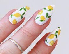 Nail decals ideas - Etsy Nail Tattoos, Bee Nails, Waterslide Nail Decals, Nail Tattoo, Diy Nail Art, Yellow Nails, Nail Art Summer