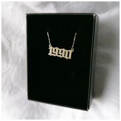 "🧿 Welcome to GDjeweltr special pieces for yourself and loved ones. All our jewelery is custom made by hand care in our workshop. Please take a look my store to see our handmade necklaces, rings, earrings and bracelets collection. 💗 Description: Year Necklace, Birth Year Necklace, 14K Gold Necklace, Numbers Necklace, Date Necklace, Old English Number, Custom Necklace, Birthday Gift, Valentines Gift, Gift for Her, Necklace for Women, Daughter Necklace, Angel Number Necklace: 000, 111, 222, 333, Silver Custom Necklace For Birthday Gift, Vintage Silver Necklaces For Birthdays, Vintage Silver Necklaces For Birthday, Silver Vintage Necklace For Birthday, Vintage Silver Necklace For Birthday, Personalized Silver Necklace For Celebration, Vintage Silver Necklaces, Birth Year Necklace, Year Necklace