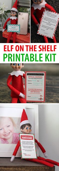 elf on the shelf printable kit with instructions